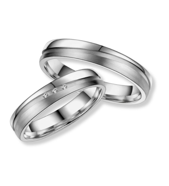 Anell aliança de titani unisex amb acabat mat i vores polides, disseny minimalista i resistent per a compromís o ús diari