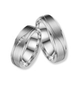 Anillo alianza de titanio unisex con acabado cepillado y diseño moderno