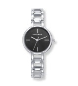 Reloj Viceroy para mujer con cadena de acero inoxidable y esfera negra elegante