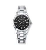 Reloj Viceroy para mujer con cadena de acero inoxidable y esfera negra elegante
