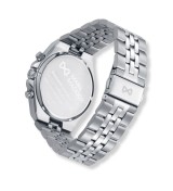 Reloj Mark Maddox para hombre con cronógrafo, esfera negra y correa de acero elegante