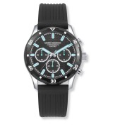 Reloj Mark Maddox cronógrafo para hombre con correa de caucho y diseño deportivo negro