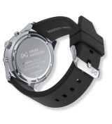 Reloj Mark Maddox cronógrafo para hombre con correa de caucho y diseño deportivo negro