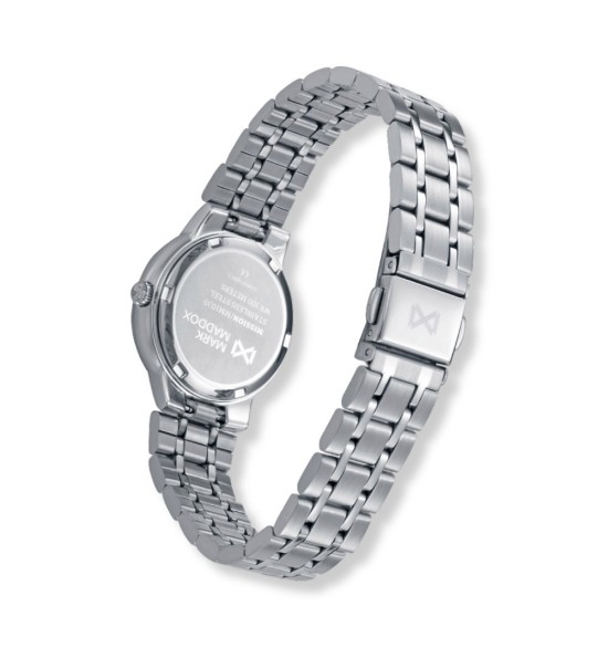 Reloj Mark Maddox de mujer con esfera rosa y pulsera de acero inoxidable