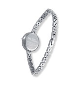 Reloj Mark Maddox con esfera negra minimalista y cadena de acero plateado