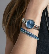 Pulsera Viceroy para mujer con acero y cordones en tonos azules, diseño moderno y sofisticado