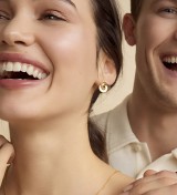 Pendientes Viceroy de mujer con círculos entrelazados en acero bicolor, diseño moderno y elegante
