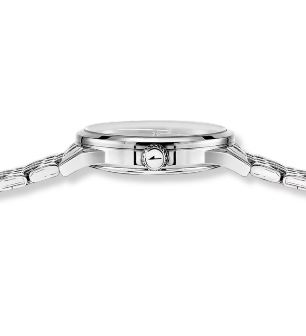 Reloj Lotus para mujer con esfera azul texturizada y pulsera de acero inoxidable