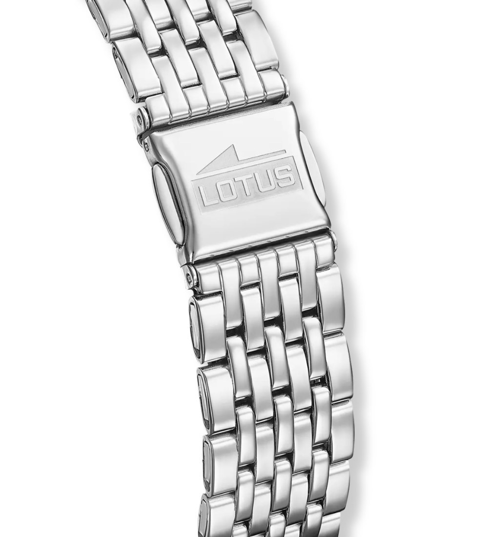 Reloj Lotus para hombre de acero con esfera azul texturizada y brazalete metálico elegante ref. 19056/4.