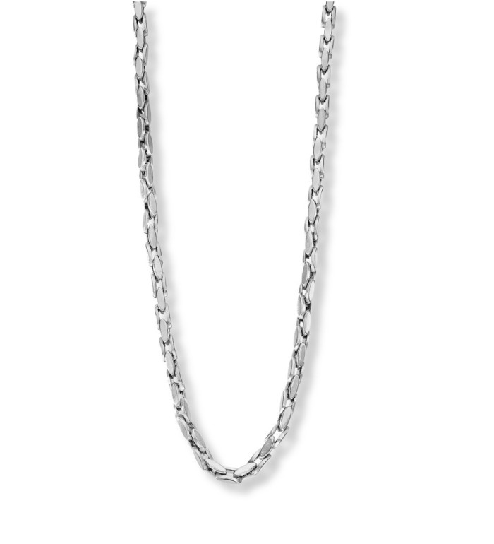 Collar cadena de acero matizado Lotus Style para hombre con diseño moderno y elegante para cualquier ocasión.