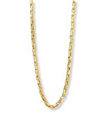 Collar cadena Lotus Style d’acer daurat matisat per home amb estil modern i elegant per al dia a dia.