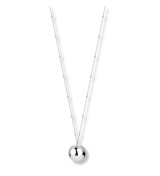 Collar llamador de ángeles de acero pulido con cadena larga de 90+10 cm para mujer embarazada.