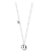 Collar llamador de ángeles de acero con corazón y cadena larga de 90+10 cm para mujer embarazada.