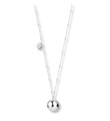 Collar llamador de ángeles de acero con cadena larga de 90+10 cm para mujer embarazada.