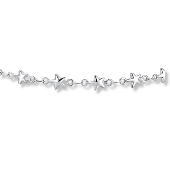 Turmellera d’acer inoxidable amb estrelles brillants i estil minimalista per a dona.