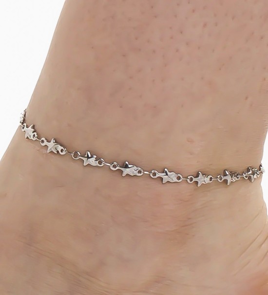 Turmellera d’acer inoxidable amb estrelles brillants i estil minimalista per a dona.
