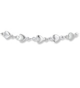 Turmellera d’acer inoxidable amb petits cors brillants, un complement femení i delicat per al dia a dia.