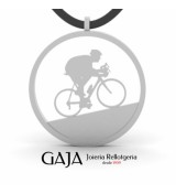 Colgante ciclismo bicicleta carretera de plata