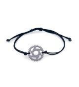Pulsera plato de bicicleta de titanio