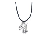 Colgante patín hockey patines plata