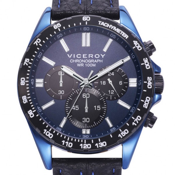 Rellotge Viceroy cronograf 401301-33 IP blau